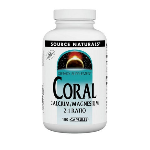 Coral Calcium W/magnesium Capsules 180 Caps by Source Naturals