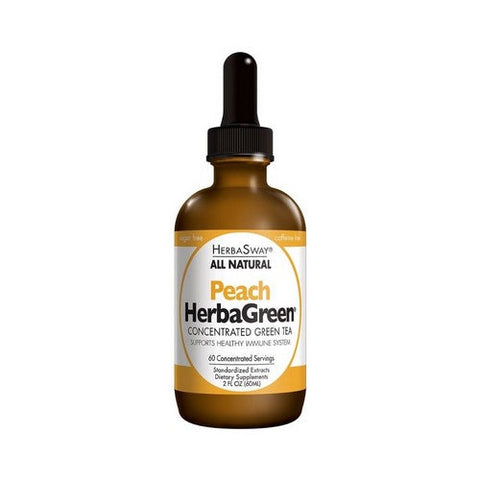 Herbasway, Herbagreen Tea Peach, 2 Oz Herbasway