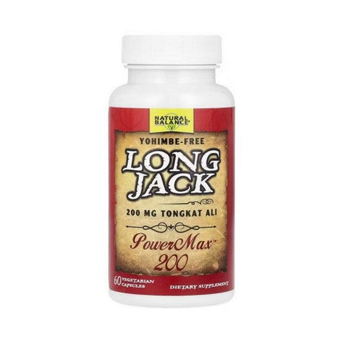 Natural Balance (Formerly known as Trimedica), Long Jack, Powermax, 100 Mg, 60 Veg Caps