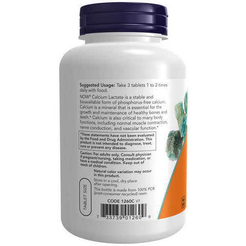 Now Foods, Calcium Lactate, 250 Tabs Now Foods