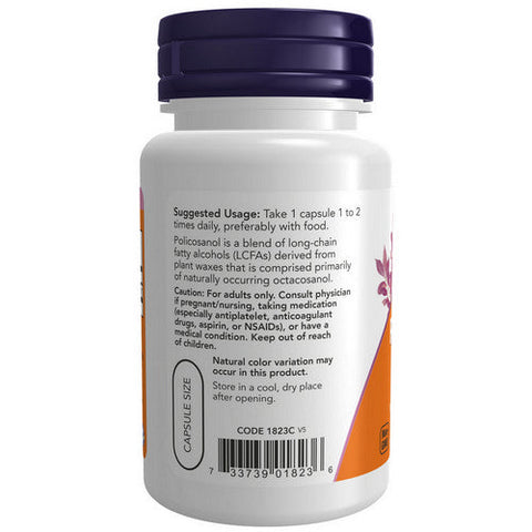 Now Foods, POLICOSANOL, 10 mg, 90 Vcaps Now Foods