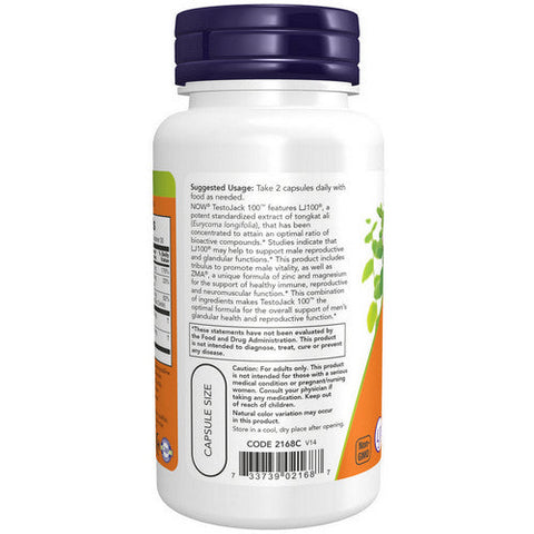 Now Foods, TestoJack 100, 60 Veg Caps Now Foods