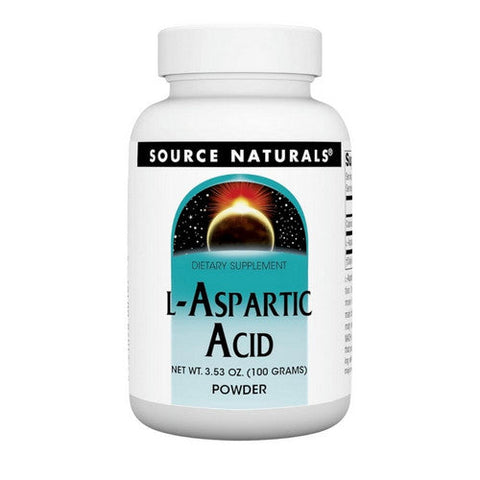 Source Naturals, L-Aspartic Acid Powder, 3.53 Oz Source Naturals