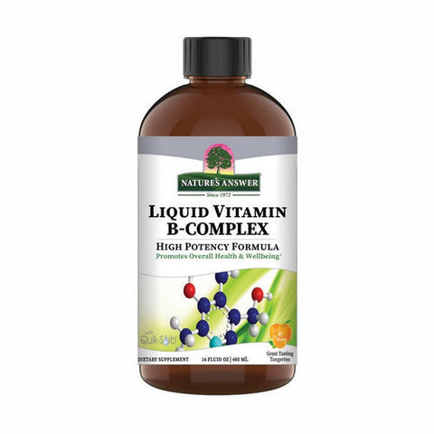 Nature's Answer, Liquid Vitamin-B Complex, Natural Tangerine Flavor, 16 Oz