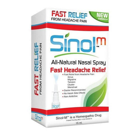 Sinol, All-Natural Nasal Spray Fast Headache Relief, 15 Ml