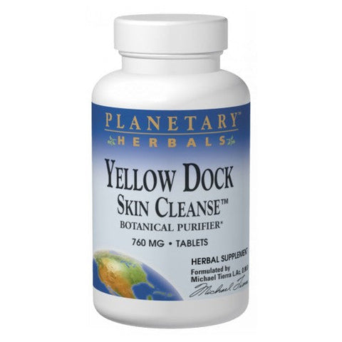 Planetary Herbals, Yellow Dock Skin Cleanse, 120 Tabs