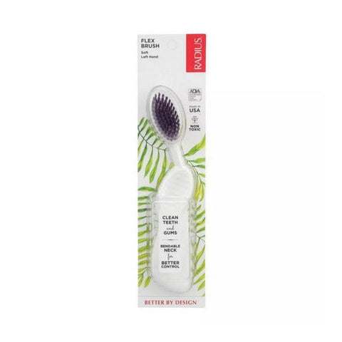 Radius, Radius Flex Brush Toothbrush Soft Assorted Colors Right Hand, Left Handed