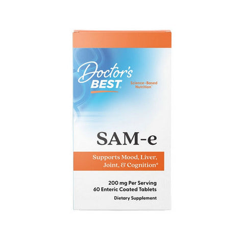 Doctors Best, SAM-e, 200 mg, 60 Enteric Coated Tablets Doctors Best
