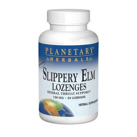 Planetary Herbals, Slippery Elm Lozenges, 24 Count