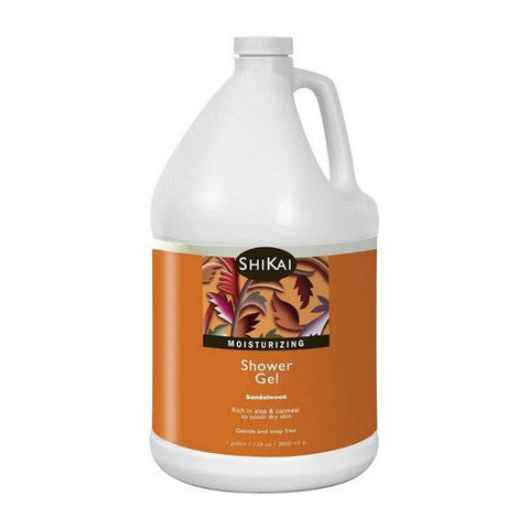 Shikai, Moisturizing Shower Gel Sandalwood, Sandalwood Amber 1 gal