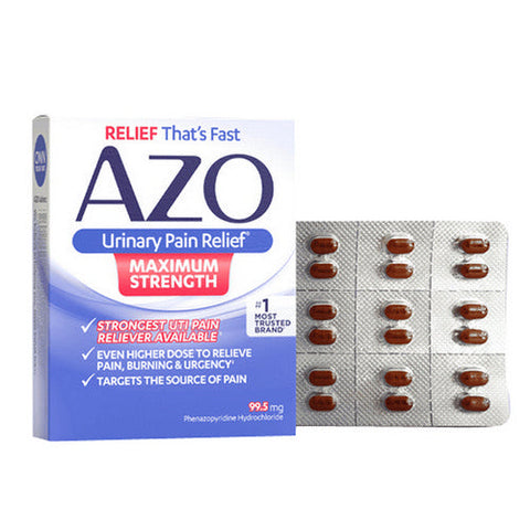 Azo, Urinary Pain Relief Maximum Strength, 12 Tabs