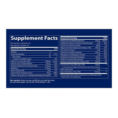 Trace Minerals, Electrolyte Stamina Power Pak Lemon Lime, 30 Packets Trace Minerals