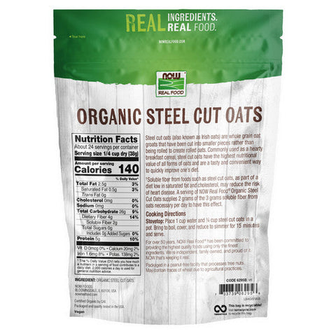 Now Foods, Steel Cut Oats, 2 lb