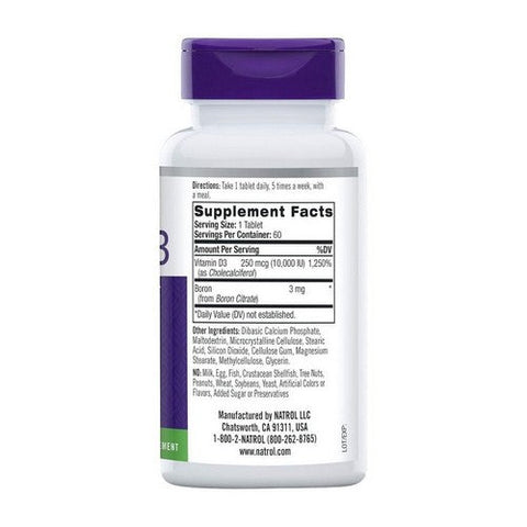 Natrol, Vitamin D3, 10,000 IU, 60 Tabs Natrol