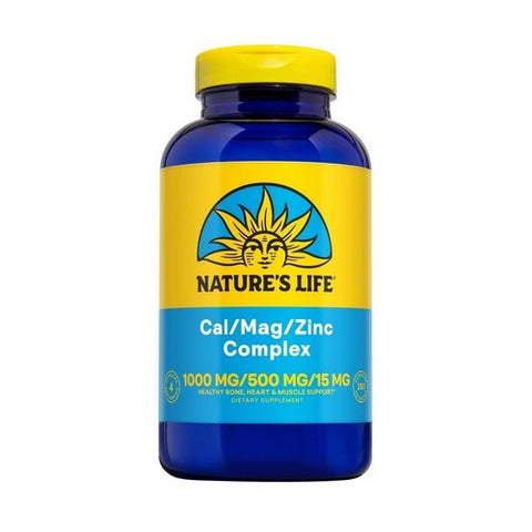 Nature's Life, Calcium Magnesium Zinc Mineral Complex, 1000/600/15 mg, 250 Caps