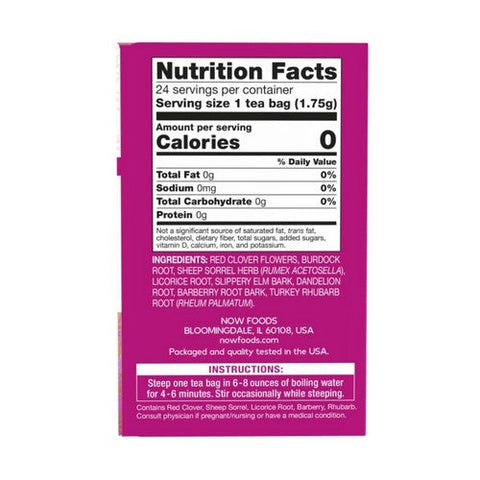 Now Foods, Ojibwa Herbal Cleansing Tea, 24 bags
