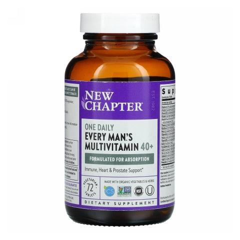 New Chapter, Every Man's One Daily 40 Plus Multivitamin, 120 Veg Tabs New Chapter