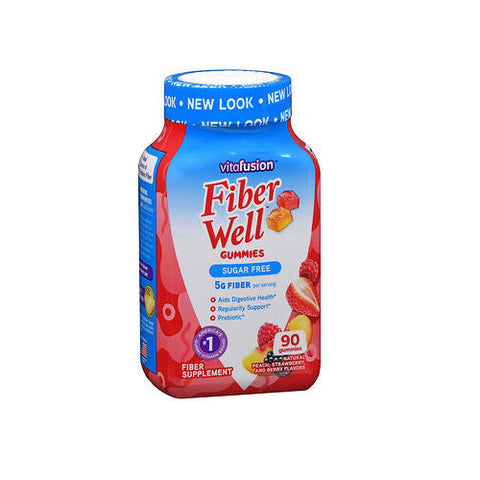 Vitafusion, Fiber Well Gummy Natural Peach Strawberry And Berry, 90 Gummies Vitafusion