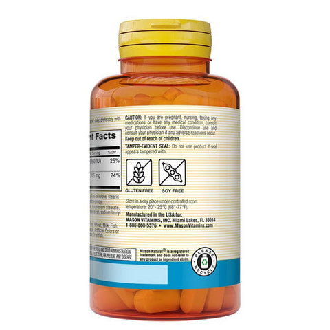 Mason, Calcium Citrate With Vitamin D3, 60 Caps Mason